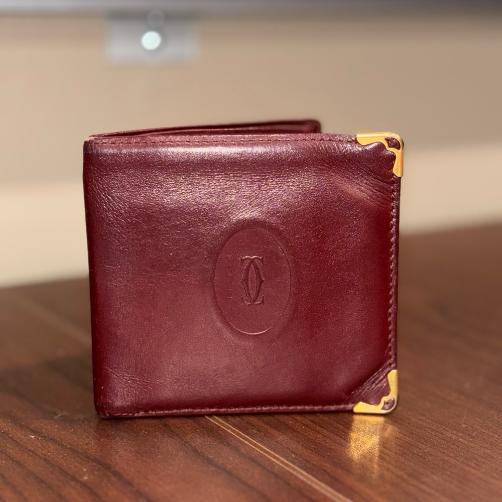 CARTIER BIFOLD WALLET Burgundy